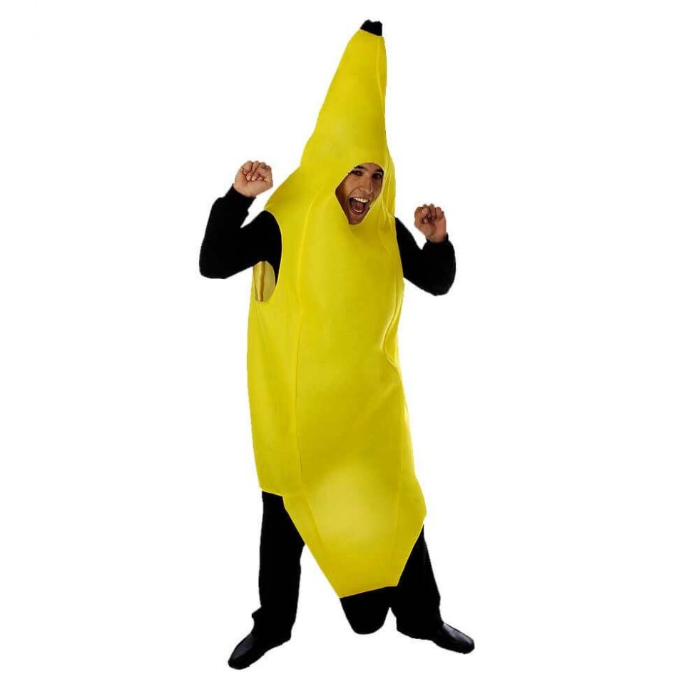 maskra tal-karnival tal-banana kostum