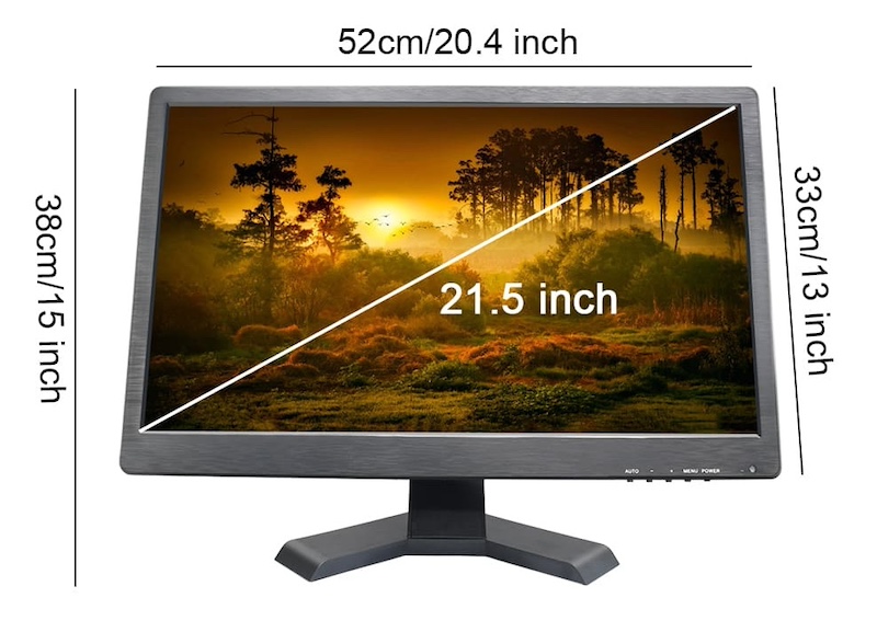 LCD LED monitor vesa 21 pulzier għal kameras bnc