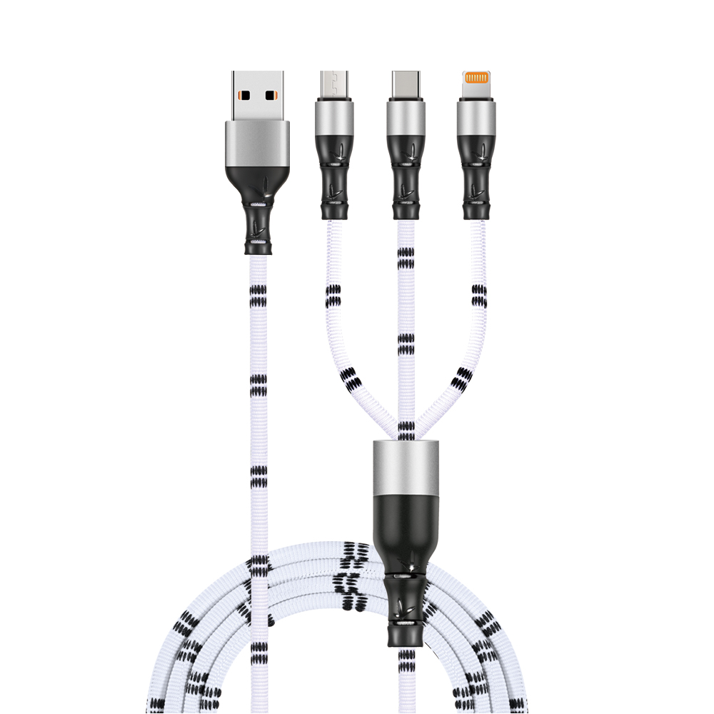 Cable USB 3V1 b'disinn tal-bambu