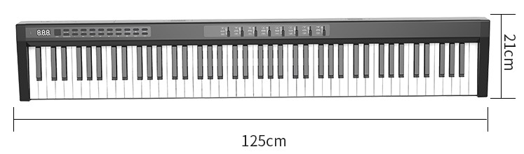 Tastiera elettronika (pjanu) 125cm