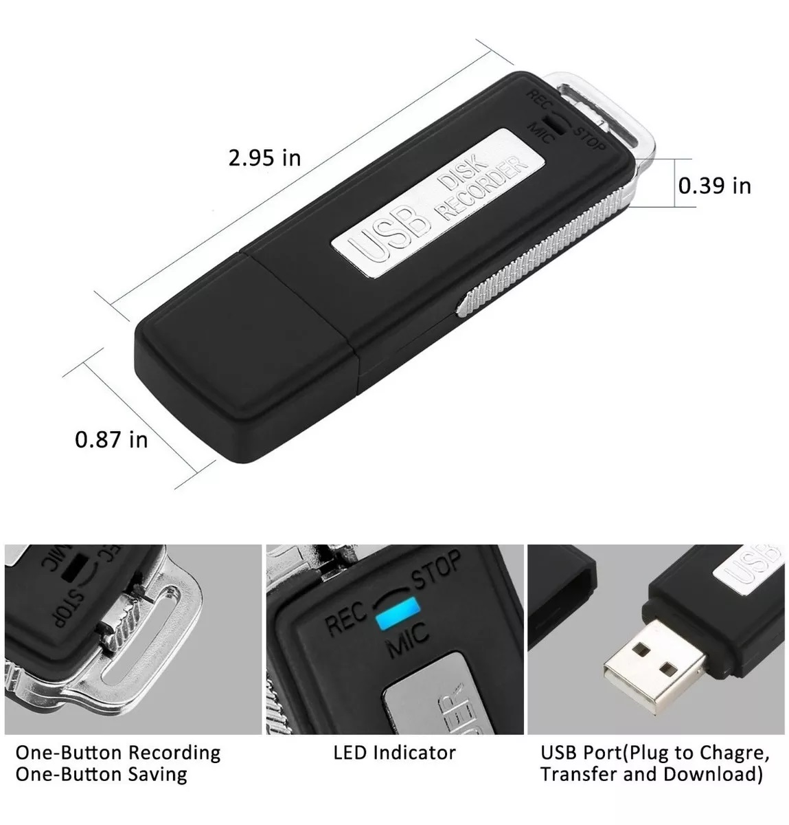 reġistratur spy fil-USB flash drive