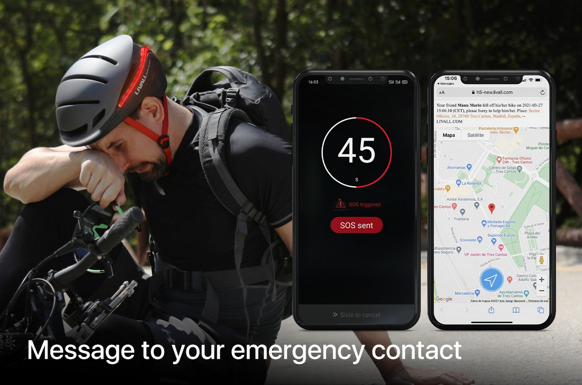 smart bike elmu app sos emerġenza