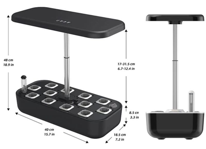 wassal kit tal-lampa li qed tikber 12-il pjanti