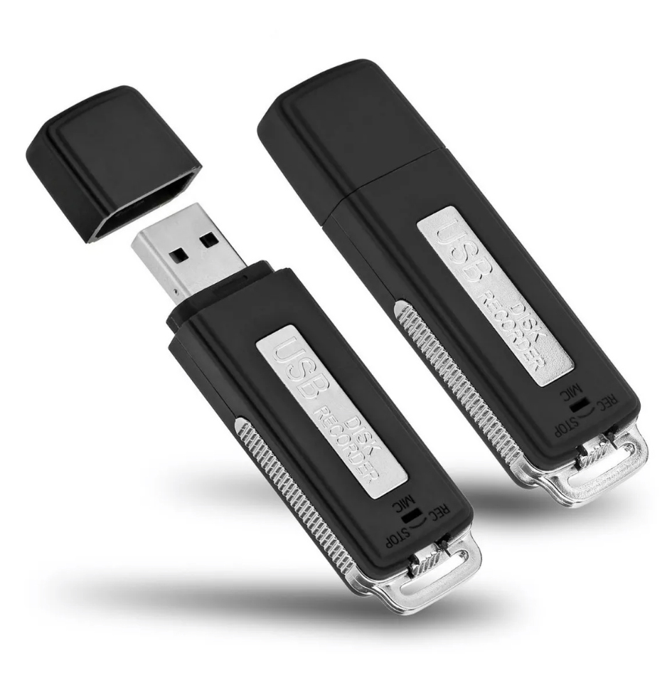 reġistratur tal-vuċi spy f'ċavetta USB