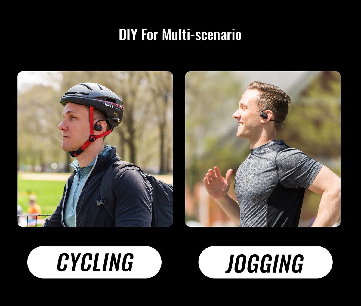 headphones bluetooth bla fili imexxu bike jogging