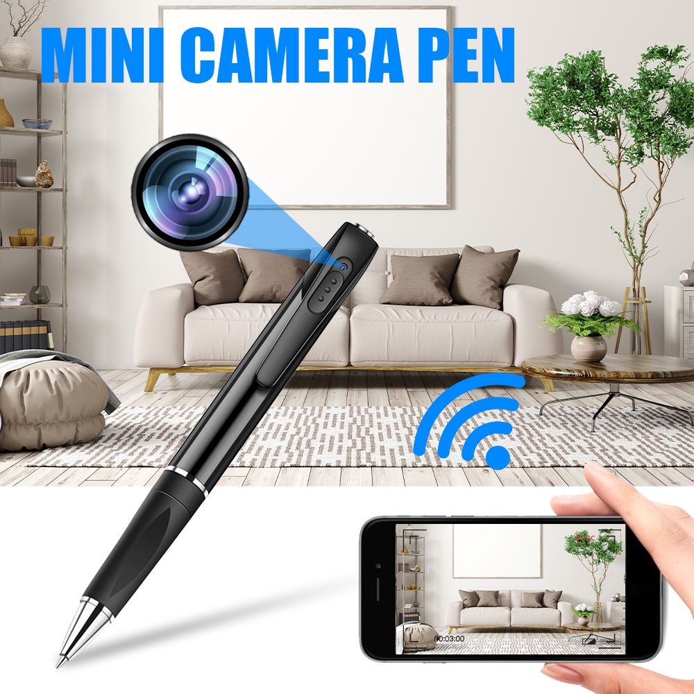 Kamera tal-pinna spy b'appoġġ FULL HD + WiFi (app għall-iOS/Android)