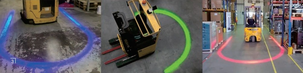 Dawl tas-sigurtà f'forma ta 'U għal twissija tal-forklifts