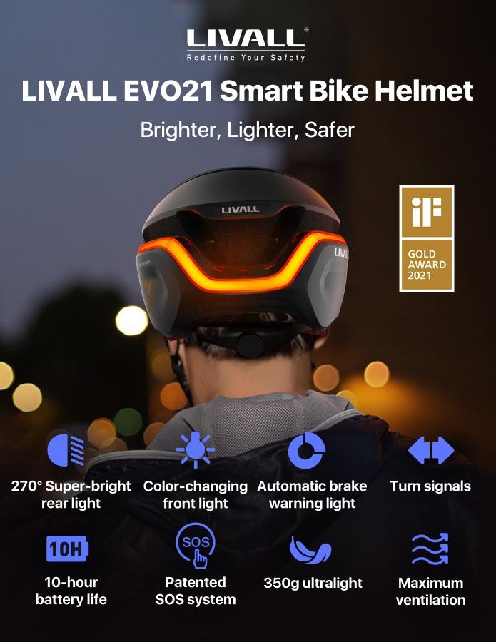 Elmu tar-roti SMART - Livall EVO21