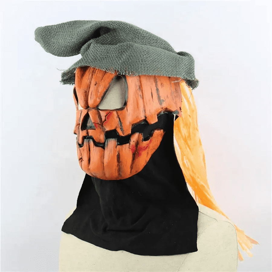 Maskra tal-wiċċ tal-biża 'qara' Halloween