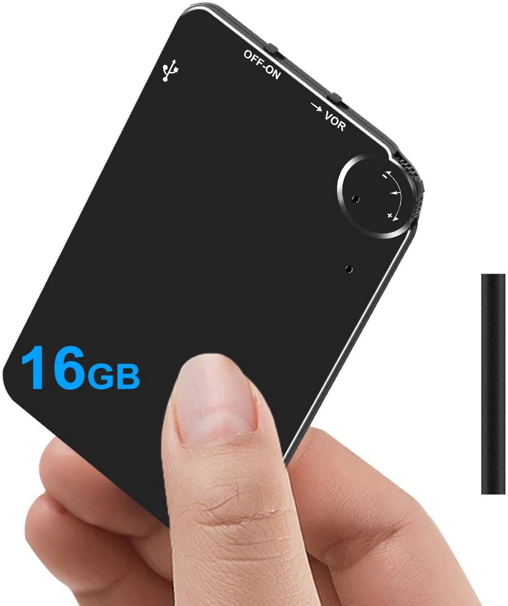 rekorder tal-ħoss mini dictaphone 16GB reġistrazzjoni tal-vuċi spy