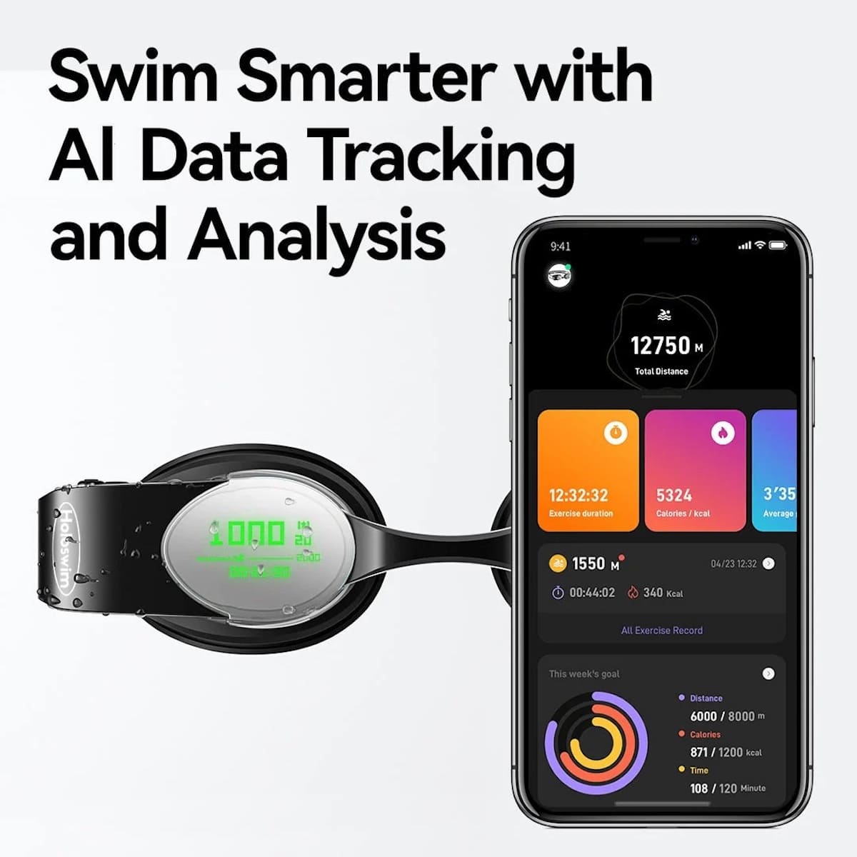 smart Swimming gogils holo swim ma app smartphone