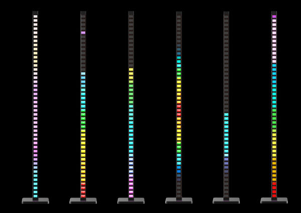 parti tad-dawl LED bar equalizer