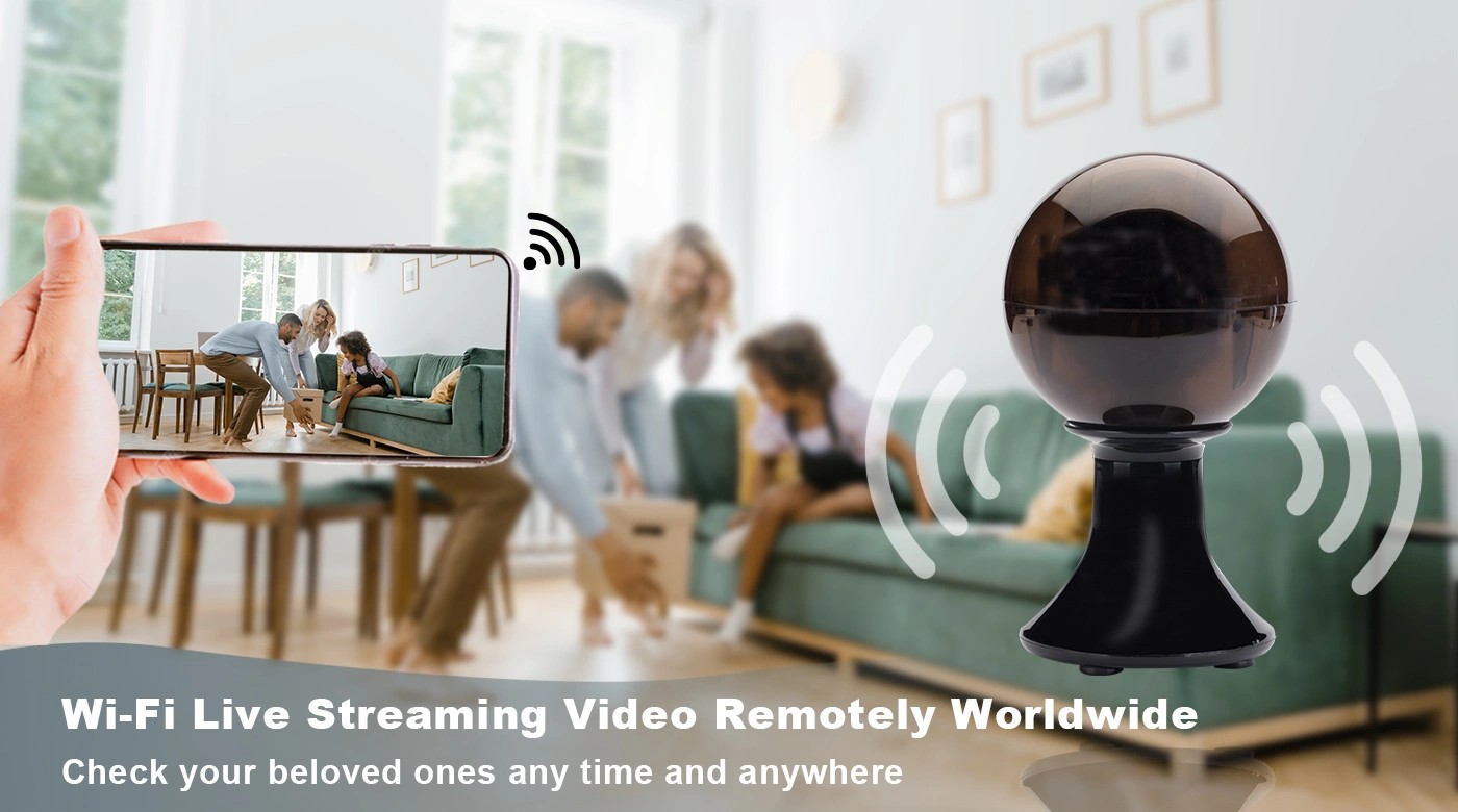 Wifi live stream wireless kamera tas-sigurtà ballun iswed