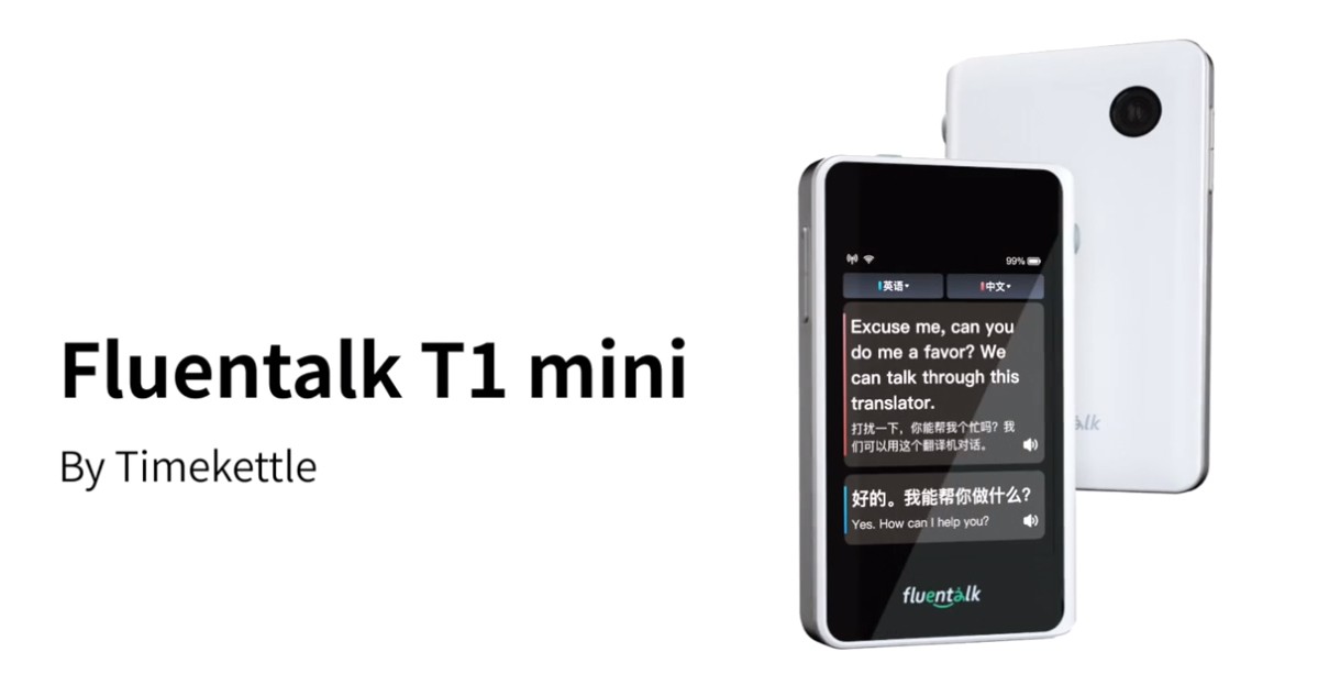 Fluentalk T1 mini Timekettle - traduttur tal-ivvjaġġar portabbli