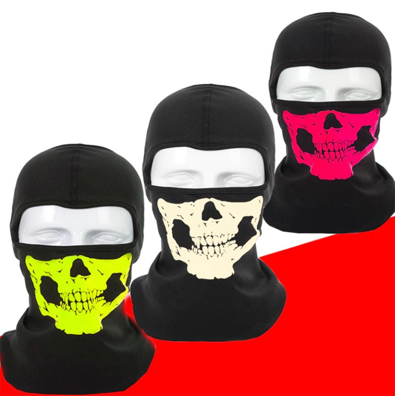 Balaclava skeletru maskra tal-wiċċ tal-biża