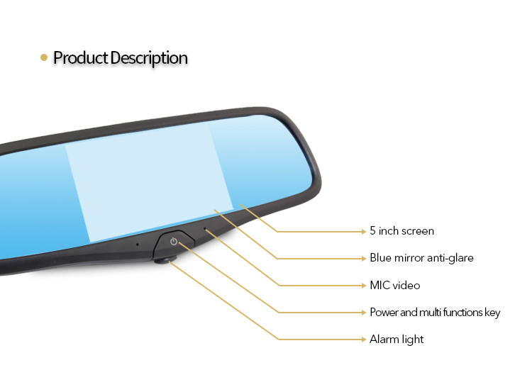 Mera multifunzjonali b'touch screen ta '5 "