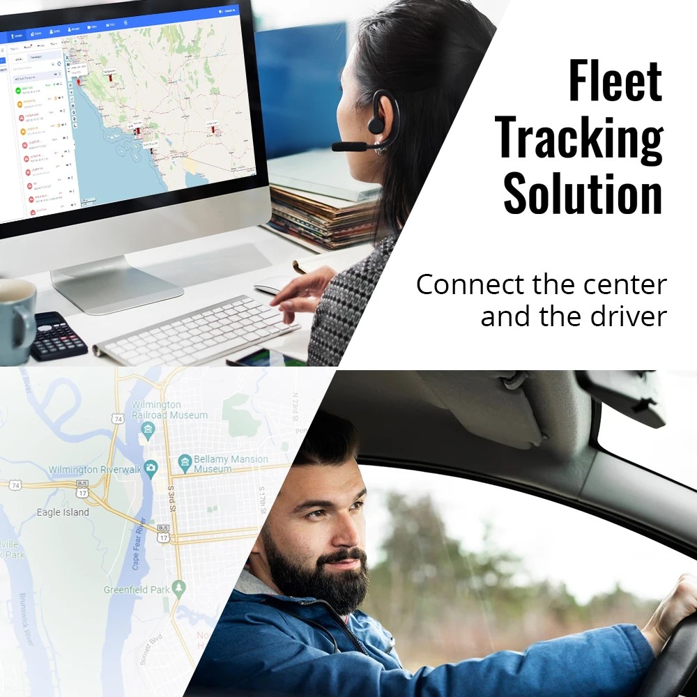 ġestjoni tal-flotta tal-lokalizzatur tal-gps OBD II