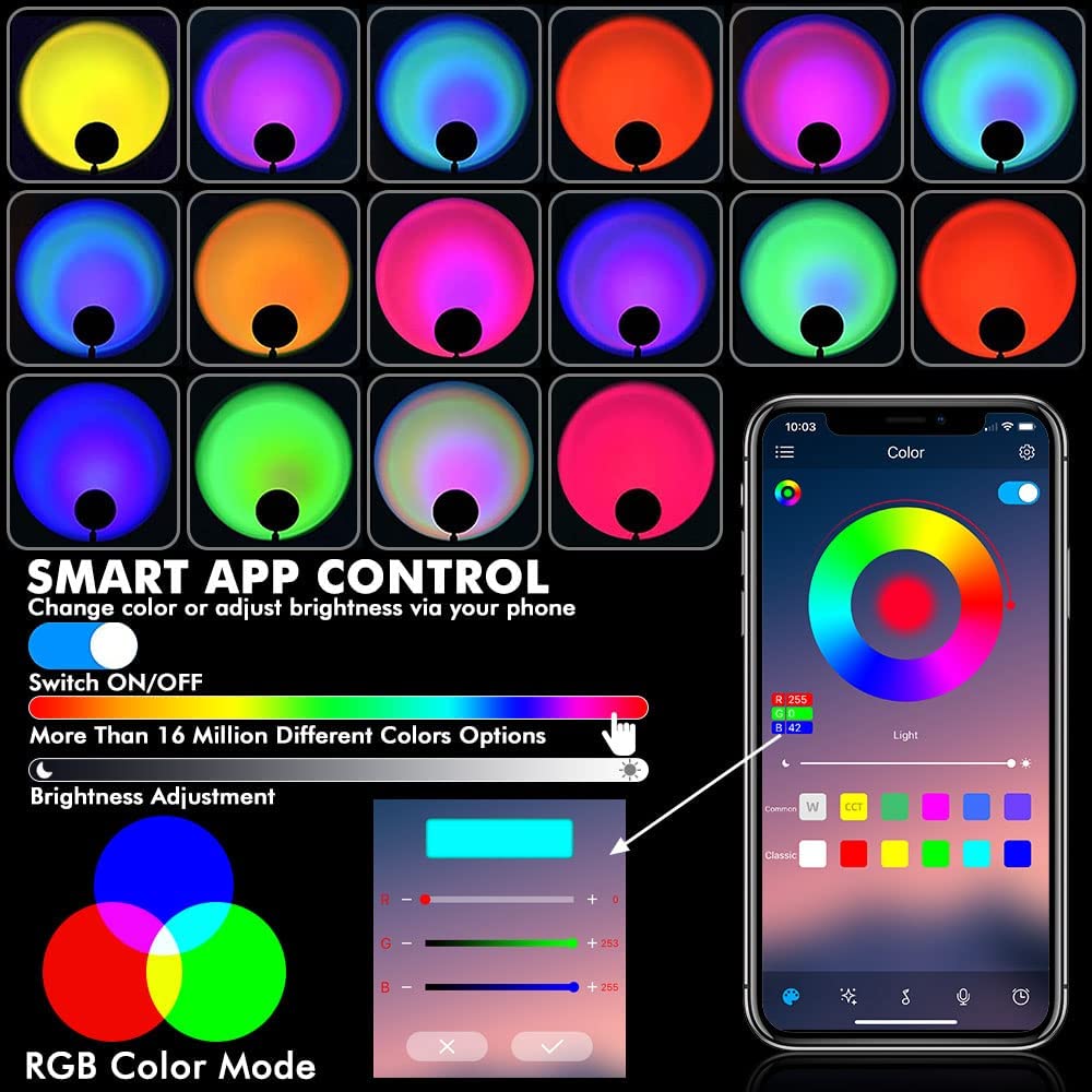 fanal wifi għal app mobbli smartphone kkontrollata RGB colorfull