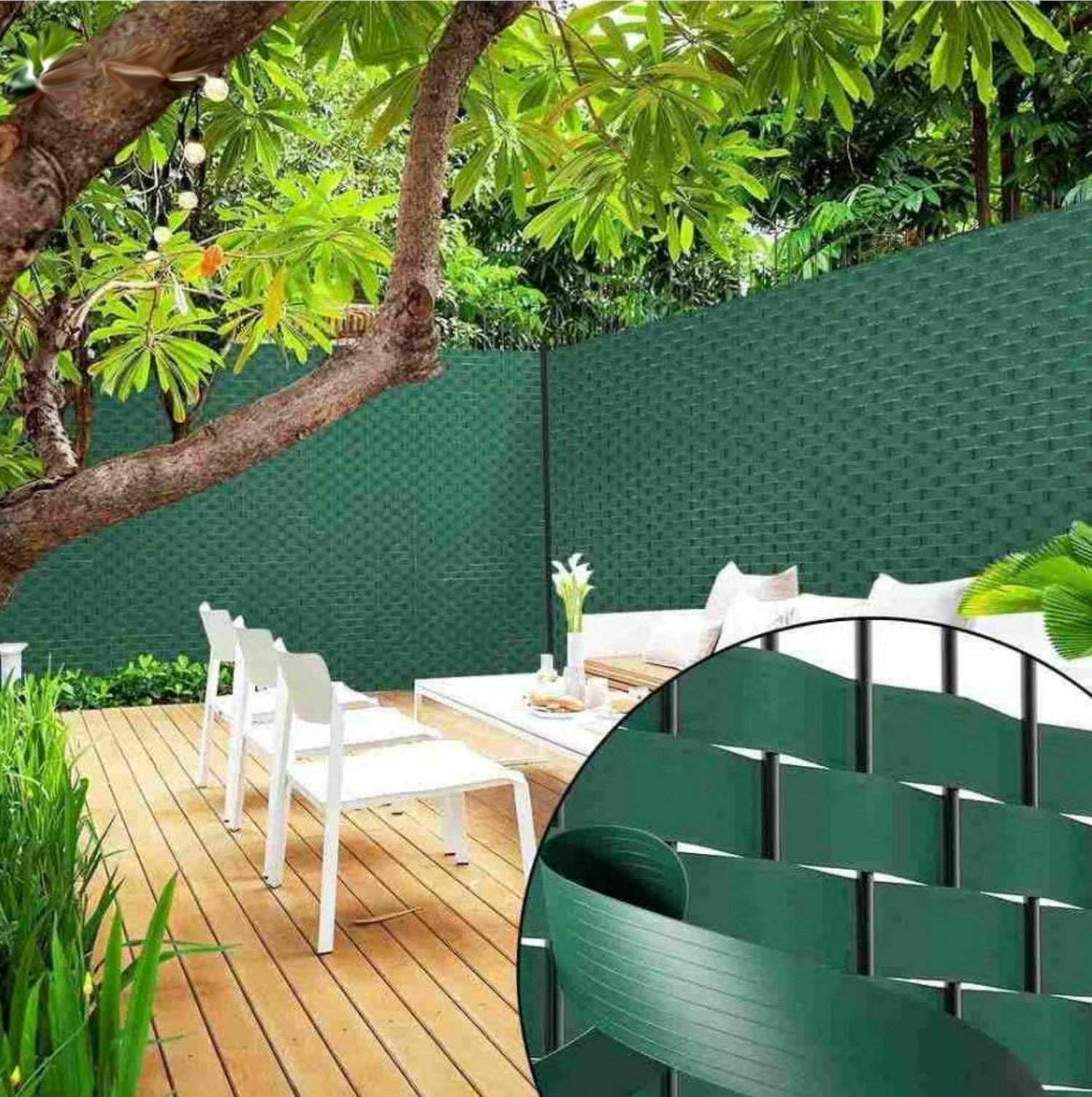 ċnut tal-mili tal-plastik tal-pvc shading ċint tejp tal-privatezza flessibbli