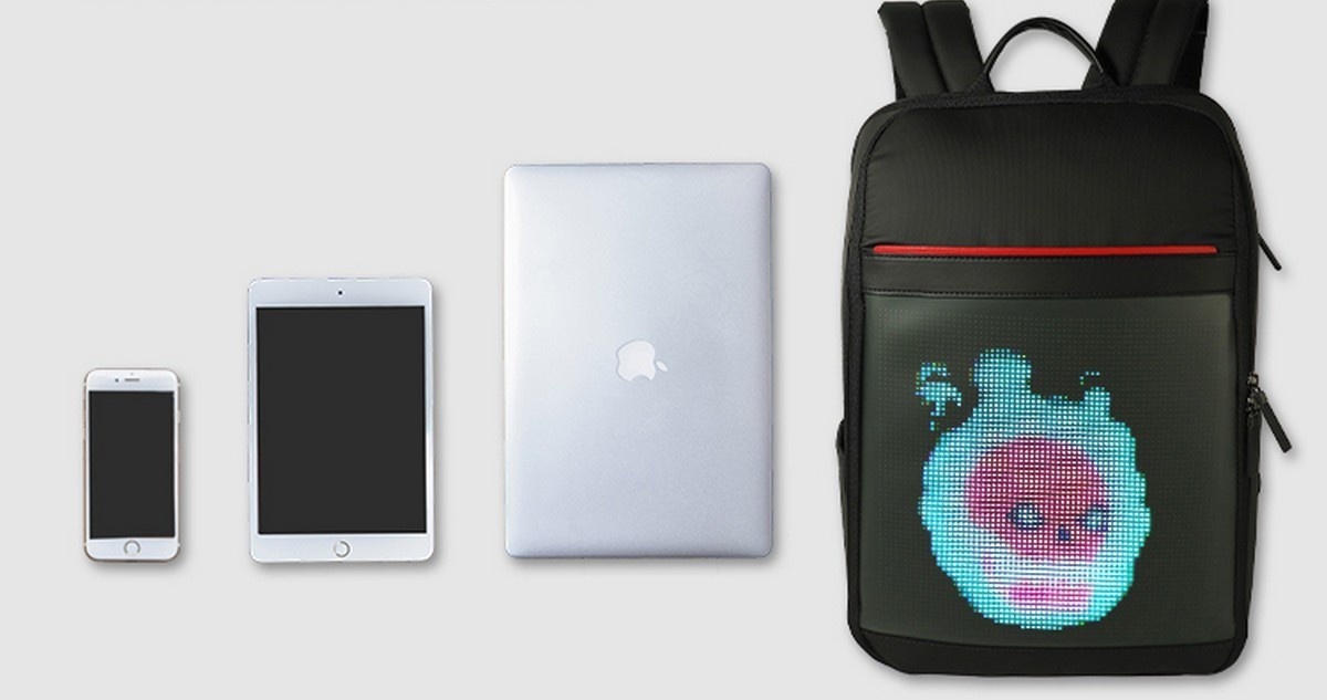 Led backpack b'wiri programmabbli