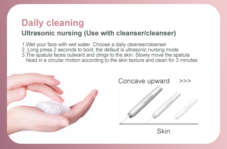 Cleanser tal-wiċċ ultrasoniku