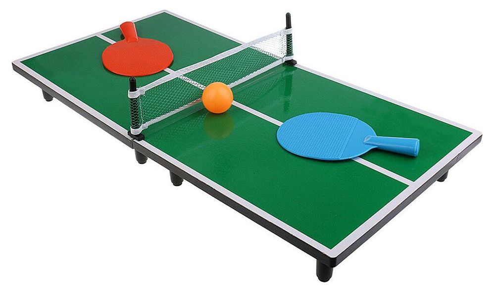 Bord żgħir (minjatura) portabbli tal-ping pong table mini