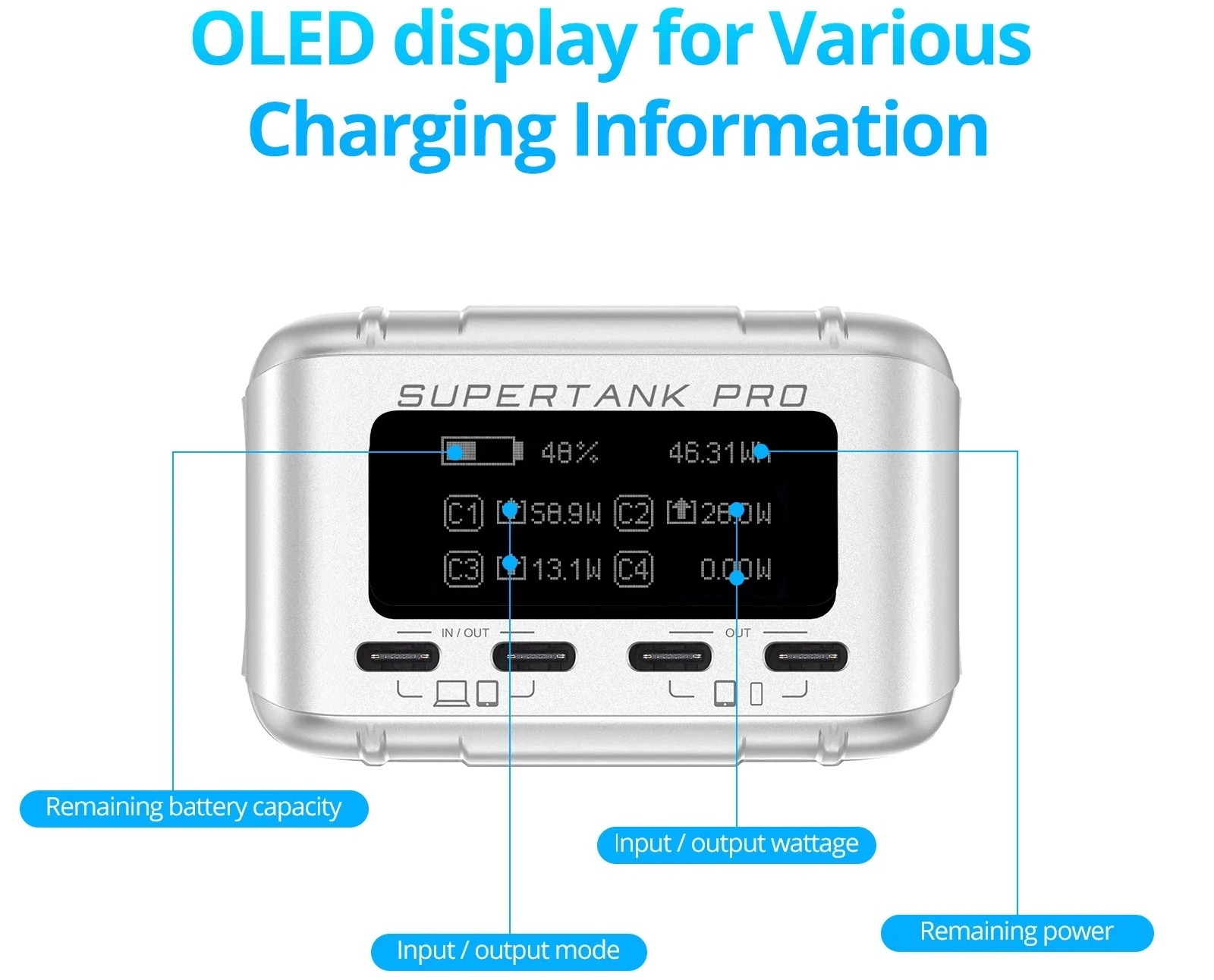 Ċarġer tal-usb portabbli 26800mah