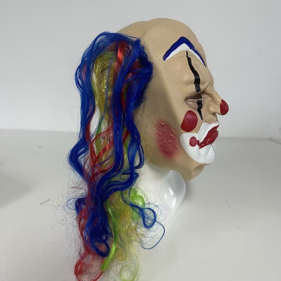 Maskra tal-wiċċ għall-adulti Clown tal-biża' tal-orrur