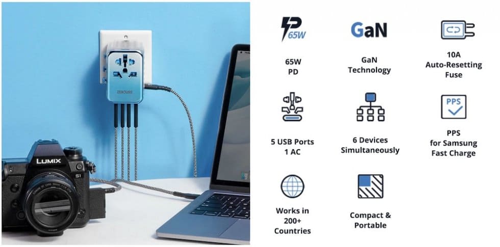 adapter tal-ivvjaġġar għall-iċċarġjar tal-EU USA GB