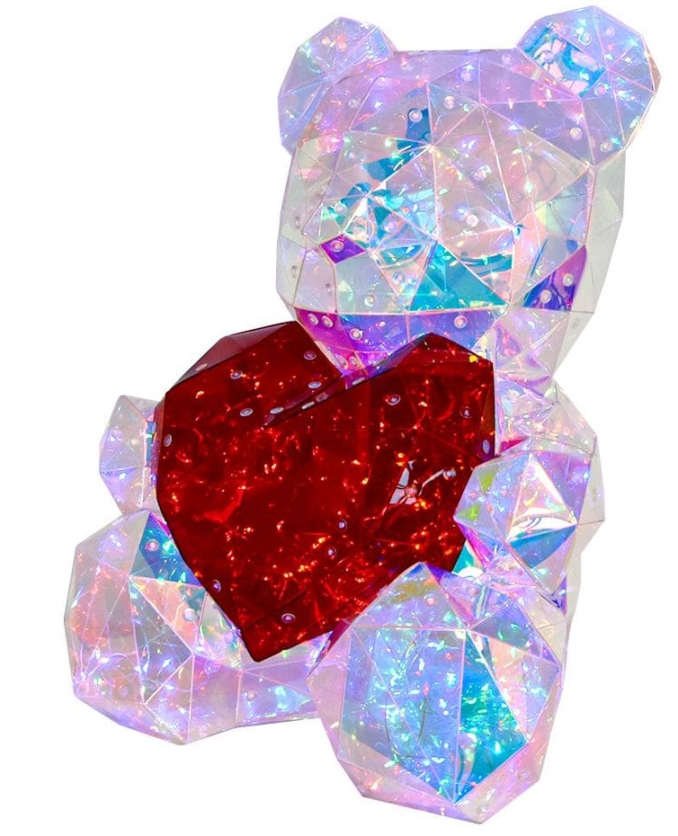 Ixgħel Teddy - Glow lighting 3D Teddy bear 